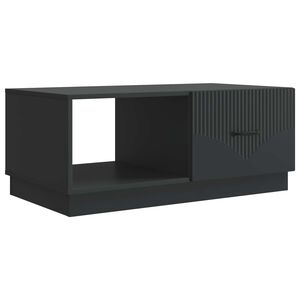 vidaXL Mesa de Caf&eacute; Negro 90 x 50 x 37 cm Madera de Ingenier&iacute;a