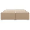 vidaXL Estructura cama sin colch&oacute;n cuero sint&eacute;tico capuchino 180x200cm
