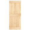vidaXL Puerta corredera con herrajes madera maciza de pino 85x210 cm