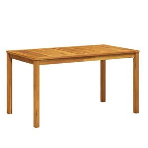 vidaXL Mesa de jard&iacute;n madera maciza de acacia 140x80x74 cm