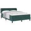 vidaXL Cama tipo Box Spring Verde oscuro 140 x 200 cm Terciopelo