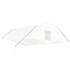 vidaXL Invernadero con estructura de acero blanco 72 m&sup2; 12x6x2,85 m