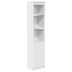 vidaXL Aparador alto blanco 37,5x35x180 cm madera de ingenier&iacute;a