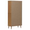 vidaXL Librer&iacute;a MOLDE madera maciza de pino marr&oacute;n 85x35x170,5 cm
