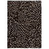 vidaXL Alfombra de retazos de cuero 160x230 cm cuadrados negro/blanco