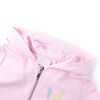Sudadera infantil con capucha rosa claro 104