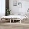 vidaXL Estructura de cama sin colchón madera de pino blanca 120x200 cm