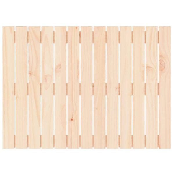 vidaXL Cabecero de cama de pared madera maciza de pino 82,5x3x60 cm