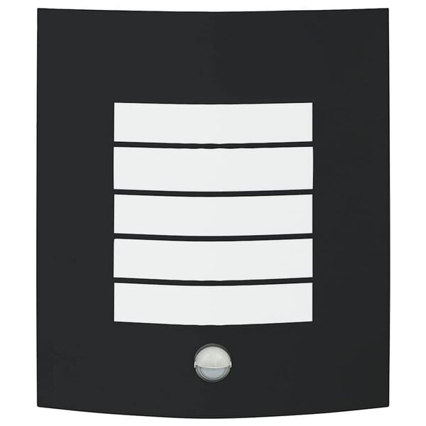 vidaXL Luz de pared exterior Negro 23.5 x 9 x 26 cm