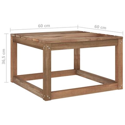 vidaXL Set muebles de jardín 6 pzs cojines madera impregnada antracita