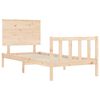 vidaXL Estructura de cama sin colch&oacute;n madera maciza de pino 100x200 cm
