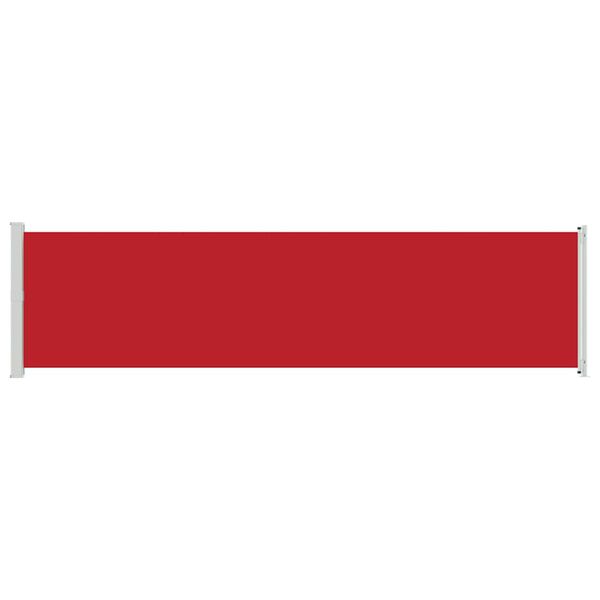 vidaXL Toldo lateral retr&aacute;ctil para patio rojo 600x160 cm