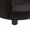 vidaXL Sofá para perros felpa y cuero sintético marrón 48x48x32 cm