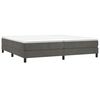 vidaXL Estructura Estructura de cama con somier terciopelo gris oscuro 200x200 cm