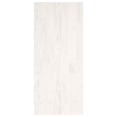 vidaXL Estantería madera maciza de pino blanco 104x33x76 cm