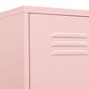 vidaXL Armario taquilla de acero rosa 35x46x180 cm