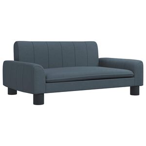 vidaXL Cama para perros de tela gris oscuro 70x45x30 cm