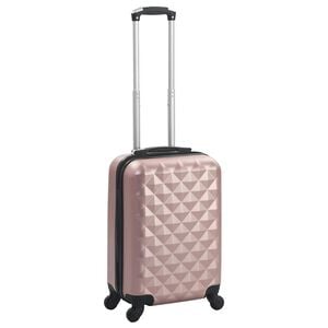 vidaXL Maleta con ruedas trolley r&iacute;gida rosa dorado ABS