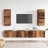 vidaXL Conjunto de mueble de TV 4 piezas montado la pared madera vieja
