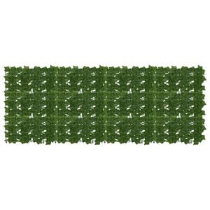 vidaXL Pantalla de balc&oacute;n con hojas Verde 200 x 75 cm
