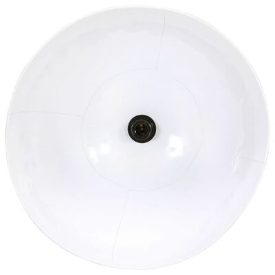 vidaXL Lámpara colgante redonda 25 W blanca 48 cm E27