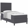 vidaXL Cama tipo Box Spring Gris Oscuro y 90 x 200 cm Tela de Pana