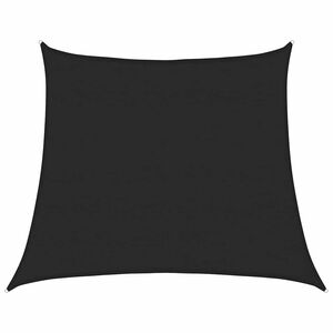 vidaXL Toldo de vela trapecio HDPE negro 160 g/m&sup2; 4/5x4 m