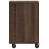 vidaXL Soporte para impresora con ruedas marrón roble 41x32x48 cm