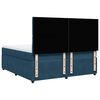 vidaXL Cama box spring con colch&oacute;n terciopelo azul 200x200 cm