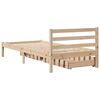 vidaXL Estructura de cama sin colch&oacute;n madera maciza pino 75x190 cm