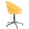 vidaXL Sillas de comedor giratorias 4 unidades tela amarillo