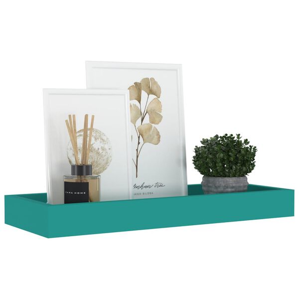 vidaXL Estantes de pared Loggia 4 uds azul MDF 40x15x4 cm