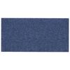 vidaXL Cabecero de Pared 12 pcs Azul 30 x 15 cm tela