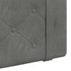 vidaXL Cabecera Colgante Gris oscuro 110 x 55 x 5 cm Terciopelo