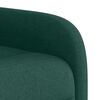 vidaXL Sill&oacute;n masaje el&eacute;ctrico reclinable elevable tela verde oscuro