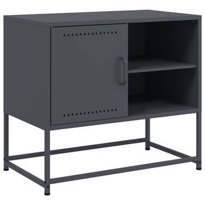 vidaXL Mueble para TV de acero gris antracita 68x39x60,5 cm