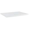 vidaXL Estante estanter&iacute;a 4uds contrachapada blanco brillo 40x30x1,5cm