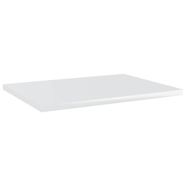 vidaXL Estante estanter&iacute;a 4uds contrachapada blanco brillo 40x30x1,5cm