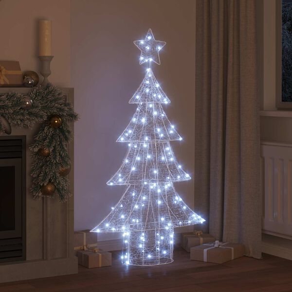 vidaXL &Aacute;rbol de Navidad con 160 LED fr&iacute;o 151 cm Acr&iacute;lico