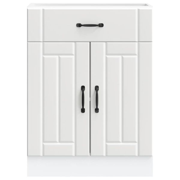 vidaXL Mueble bajo de cocina Lucca madera de ingeniería blanca