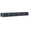 vidaXL Jardinera Antracita 400 x 80 x 45 cm Acero