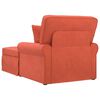 vidaXL Chaise Lounge con Falda con coj&iacute;n Rojo Naranja 91 x 157 x 91 cm