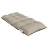 vidaXL Cojines para silla respaldo bajo 4 uds tela Oxford gris taupe