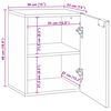 vidaXL Gabinete de Lavabo para Ba&ntilde;o con puerta Nogal 38 x 33,5 x 48 cm