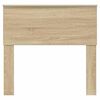 vidaXL Cabecero con cabecera Roble Sonoma 75 cm Madera contrachapada