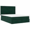vidaXL Estructura cama otomana colchones terciopelo verde oscuro