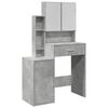 vidaXL Tocador con mueble gris hormig&oacute;n 80x35x132 cm
