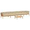 vidaXL Set de sof&aacute;s de palets de jard&iacute;n y cojines 5 pzas madera acacia