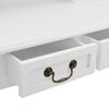 vidaXL Juego de tocador y taburete madera paulownia blanco 80x69x141cm