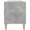vidaXL Mueble discos madera contrachapada gris hormig&oacute;n 100x38x48 cm